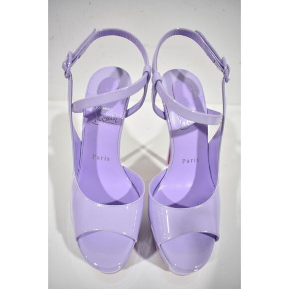 Christian Louboutin So Jenlove Alta 150 Purple Platform Sandal Heel Pump 36 - Picture 6 of 10